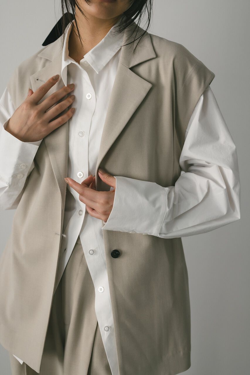 STYLEMIXER「ルーズテーラードベスト」|ダウンベスト・ベスト|