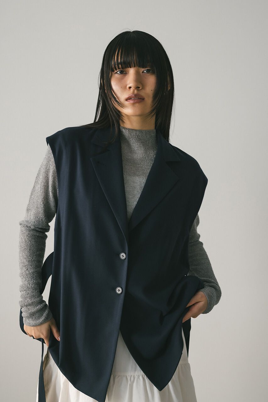 STYLEMIXER「ルーズテーラードベスト」|ダウンベスト・ベスト|