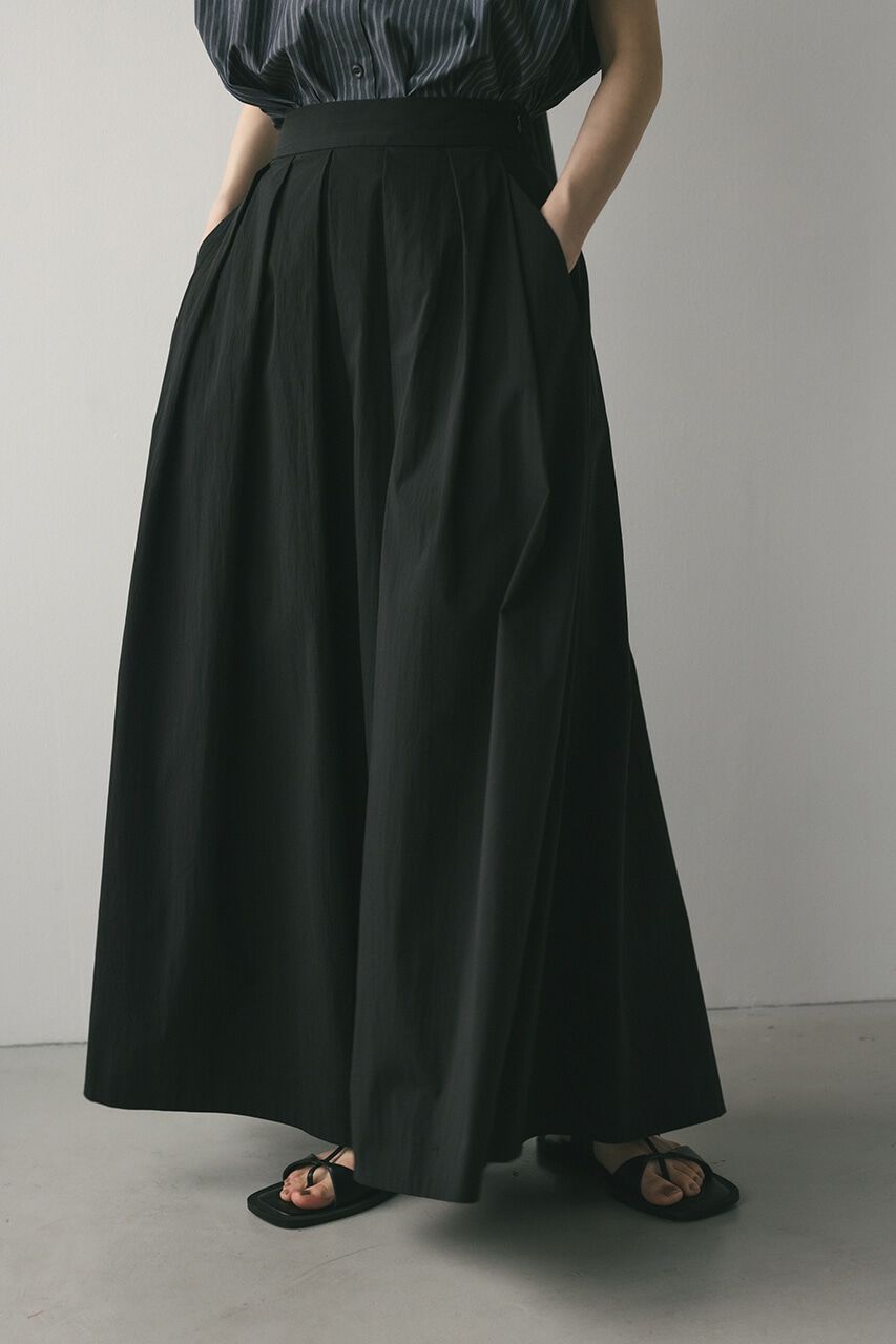 STYLEMIXER「タックフレアスカート」|スカート|BLK