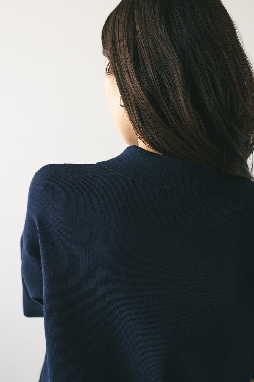 STYLEMIXER「ハーフリーブドライニットポロ」|ニット・セーター|