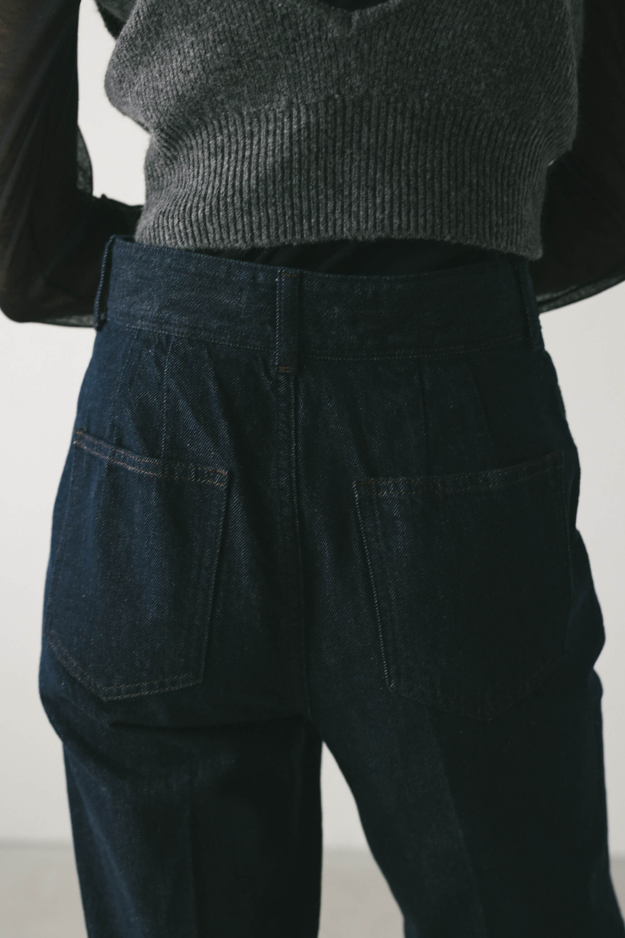 STYLEMIXER「ヘムスリットストレートデニムパンツ」|デニム|