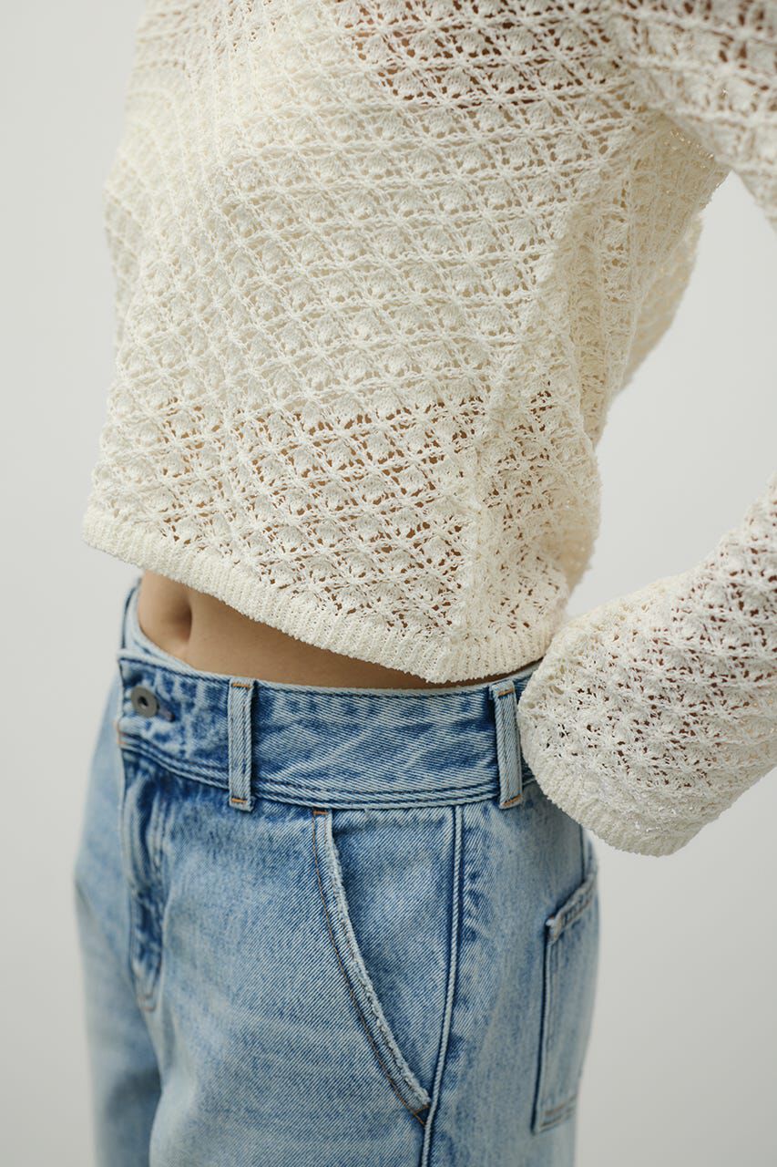 STYLEMIXER「アイレットレースフーディー」|ニット・セーター|