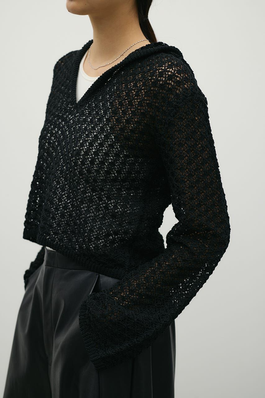 STYLEMIXER「アイレットレースフーディー」|ニット・セーター|