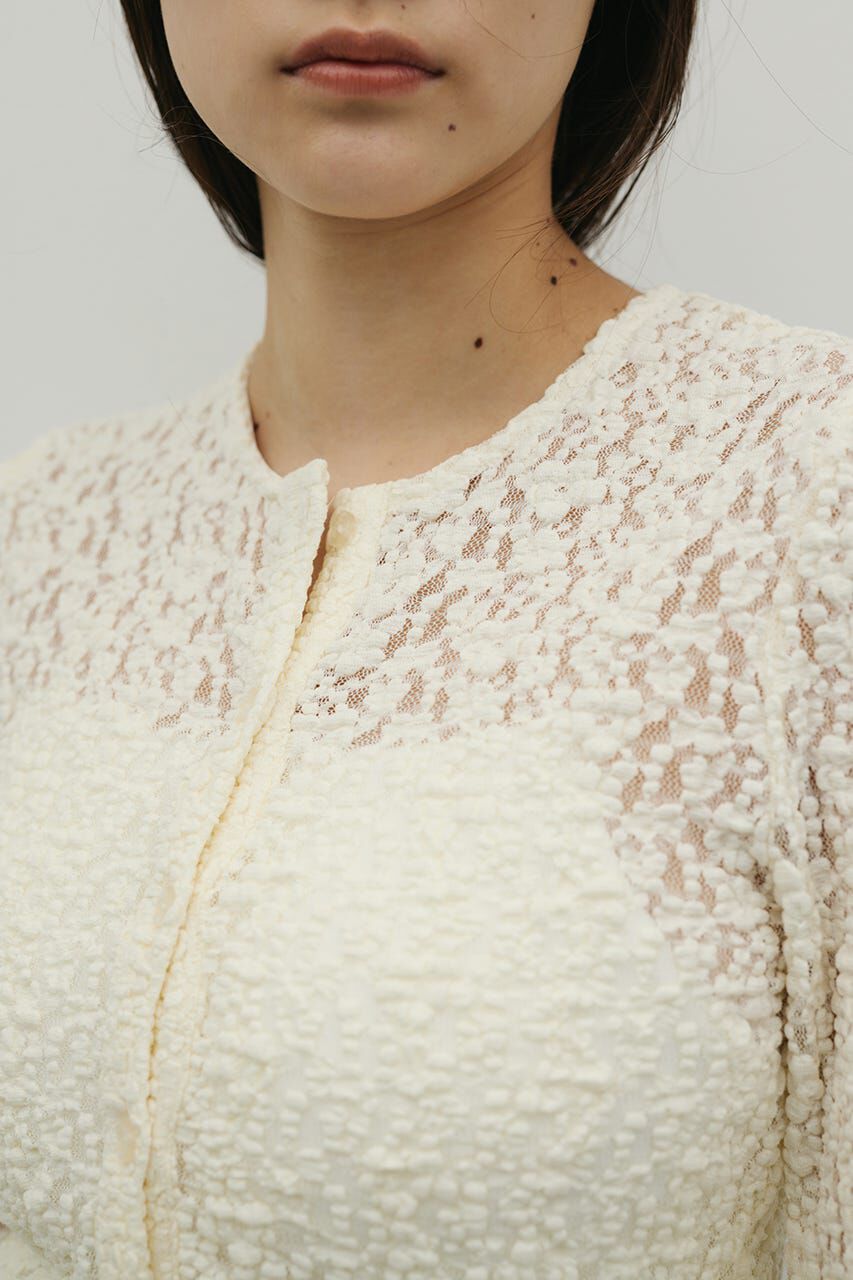 STYLEMIXER「タックショルダーレースカーデ」|Tシャツ・カットソー|