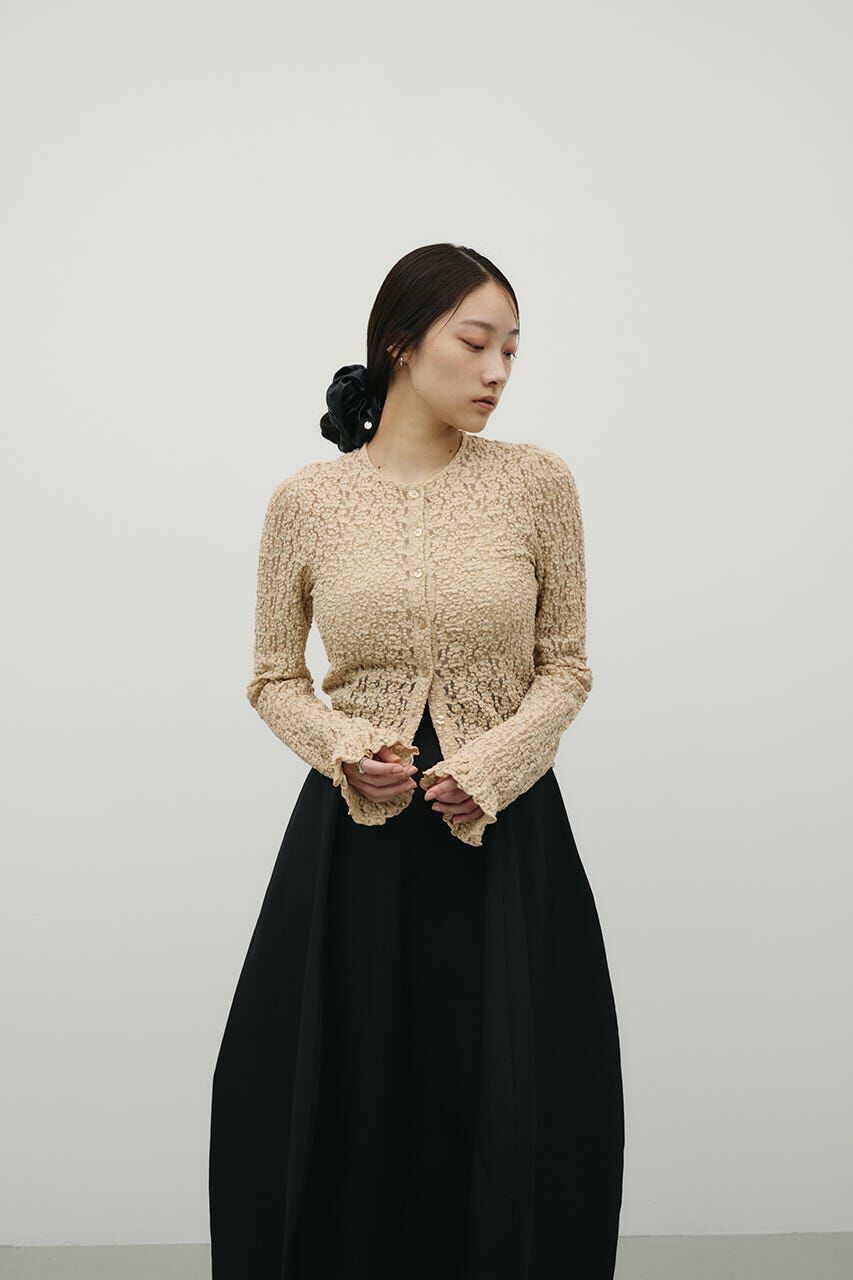 STYLEMIXER「タックショルダーレースカーデ」|Tシャツ・カットソー|