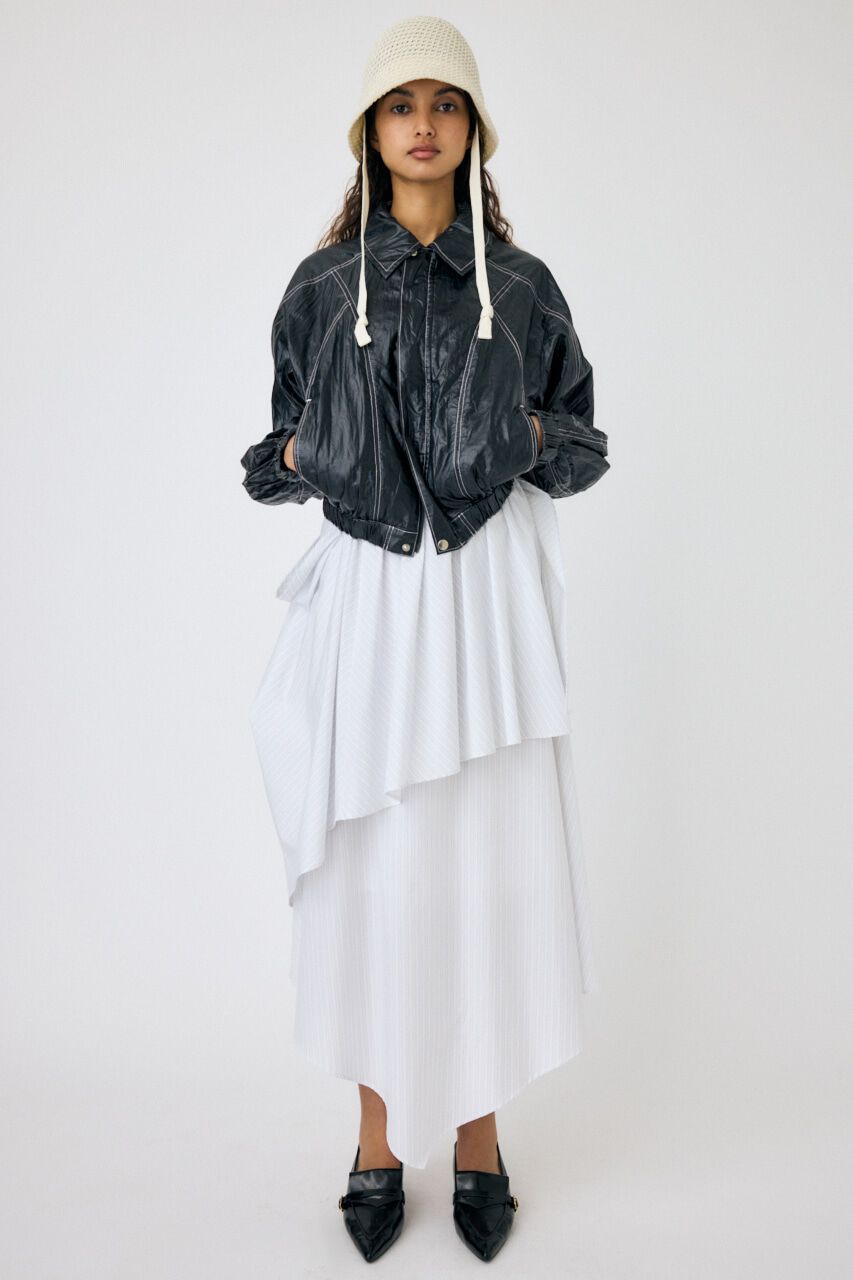 MOUSSY「STRIPED FLARE スカート」|スカート|WHT