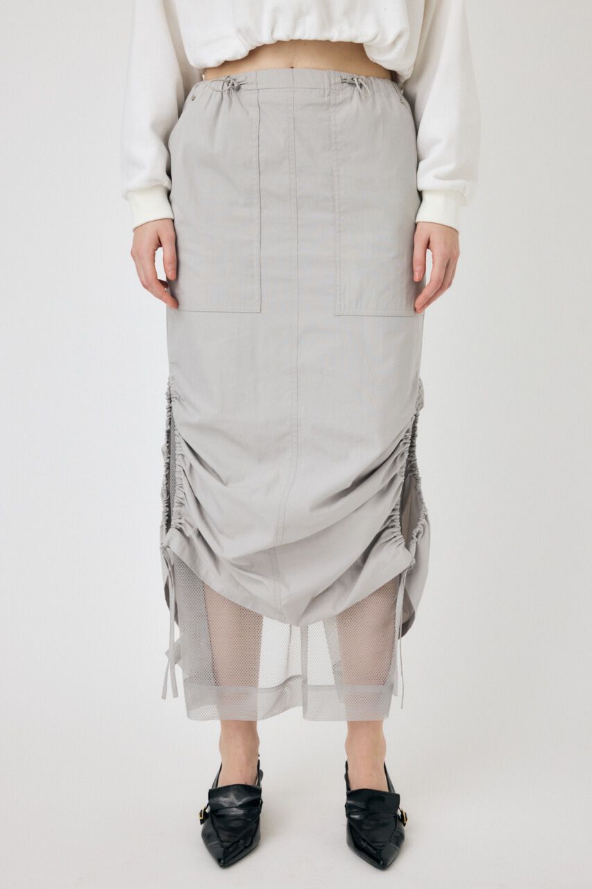 MOUSSY「MESH LAYERED CARGO スカート」|スカート|