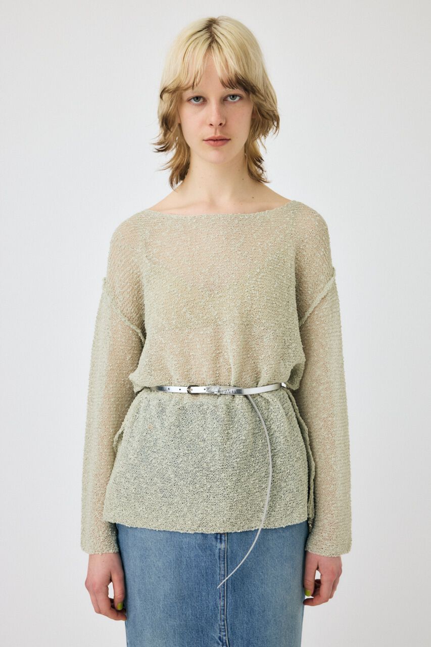 MOUSSY「NEP YARN LOOSE OVER ニット」|ニット・セーター|