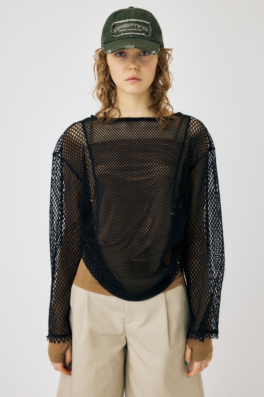 MOUSSY「MESH LS Tシャツ」|Tシャツ・カットソー|