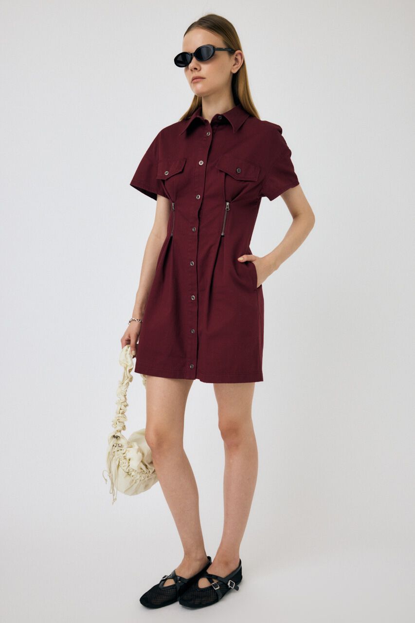 MOUSSY「WAIST ZIP UP ドレス」|ワンピース|