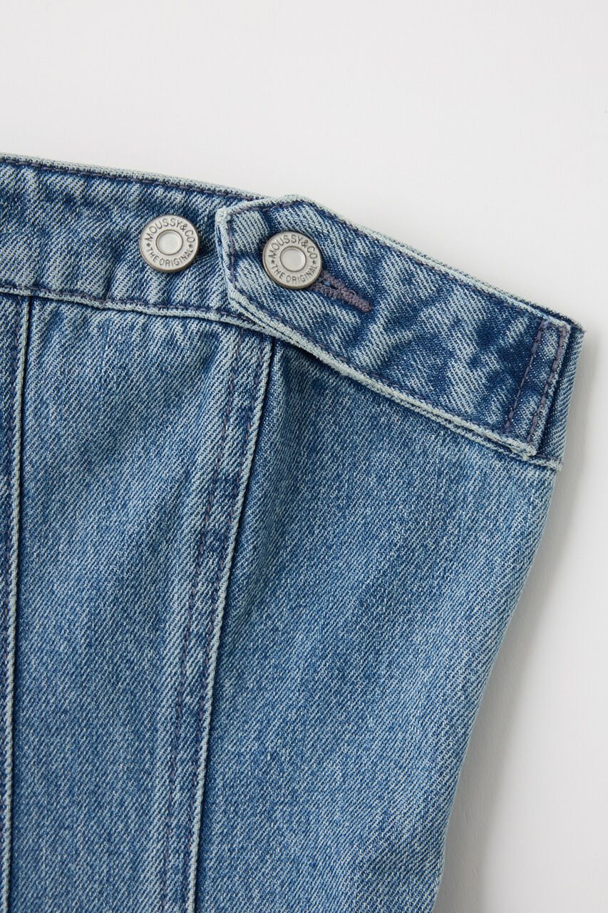 MOUSSY「DENIM BARETOP MINI ワンピース」|ワンピース|