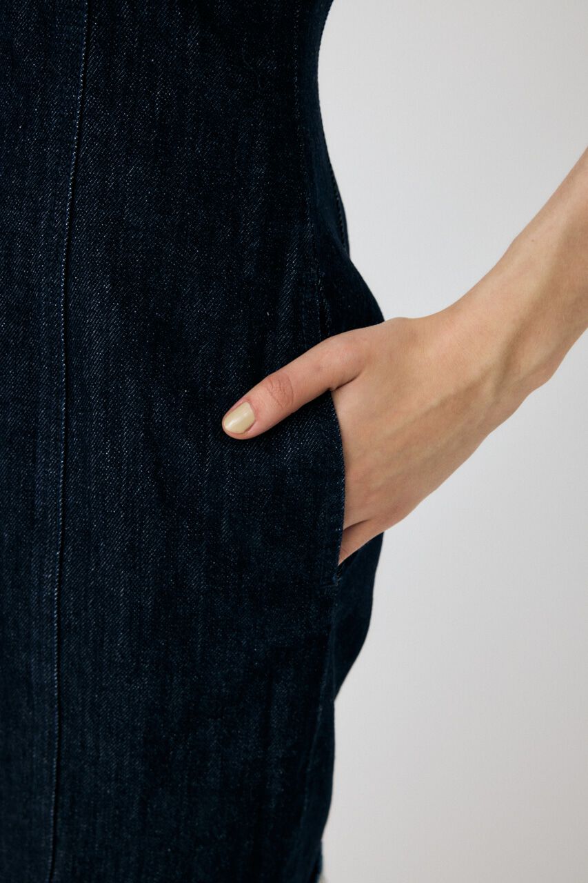 MOUSSY「DENIM BARETOP MINI ワンピース」|ワンピース|