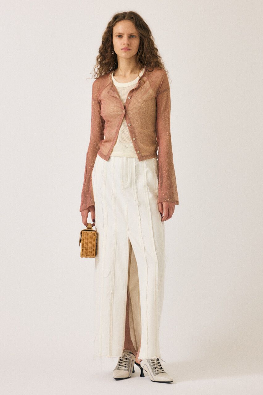 MOUSSY「GLITTER PLEATS カーディガン」|Tシャツ・カットソー|