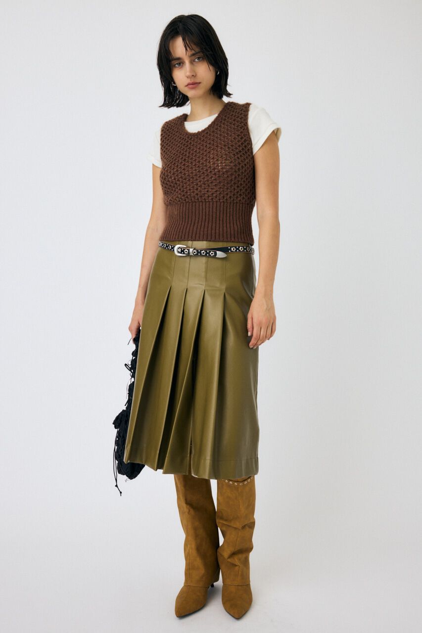 MOUSSY「MESH ニットベスト」|ニット・セーター|