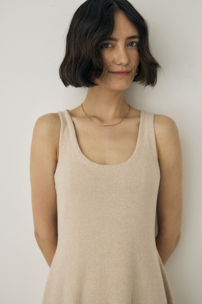 MOUSSY「ノースリーブニットワンピース　オーガニックコットン使用」|ワンピース|