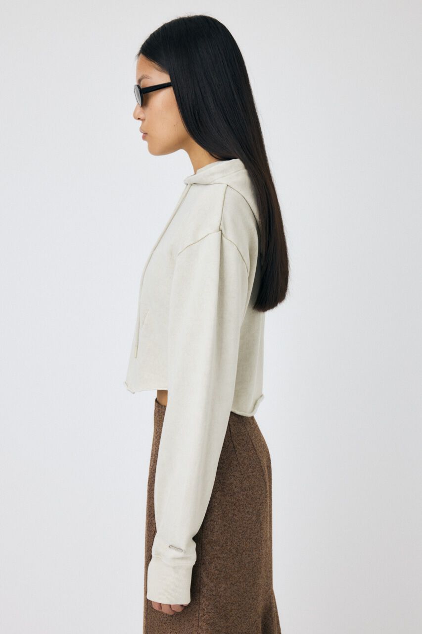 MOUSSY「GARMENT DYE CUT OFF フーディ」|パーカー|