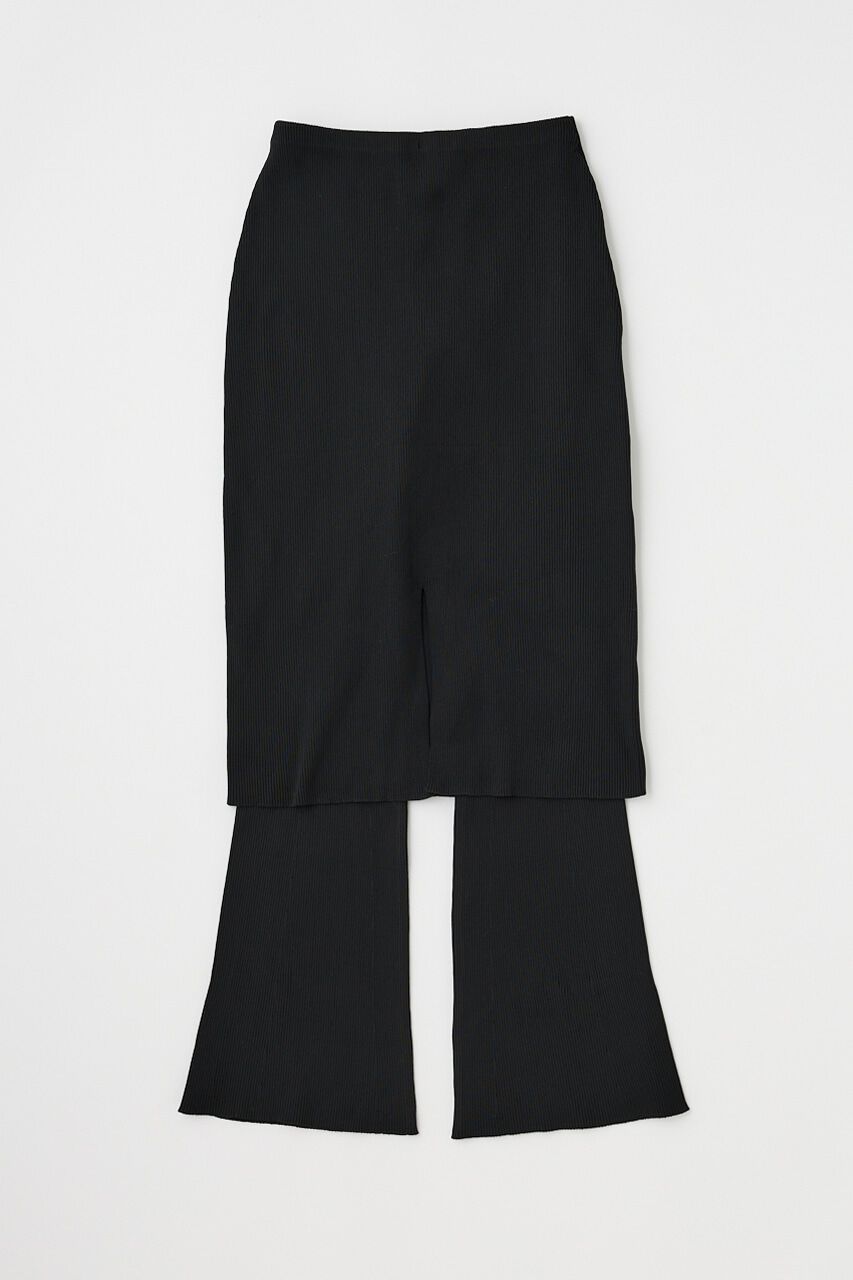 MOUSSY「ニットミディスカート&times;ニットレギンス リサイクルポリエステル使用」|その他|BLK