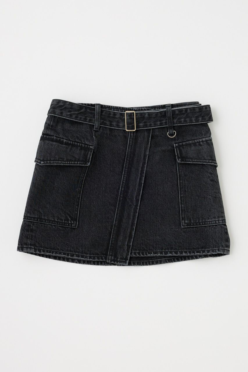 MOUSSY「WRAP デニムミニスカート」|スカート|