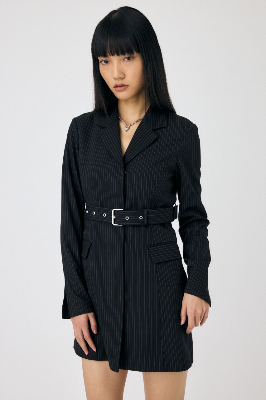 MOUSSY「LONG SLEEVE BLAZER ミニドレス」|ワンピース|