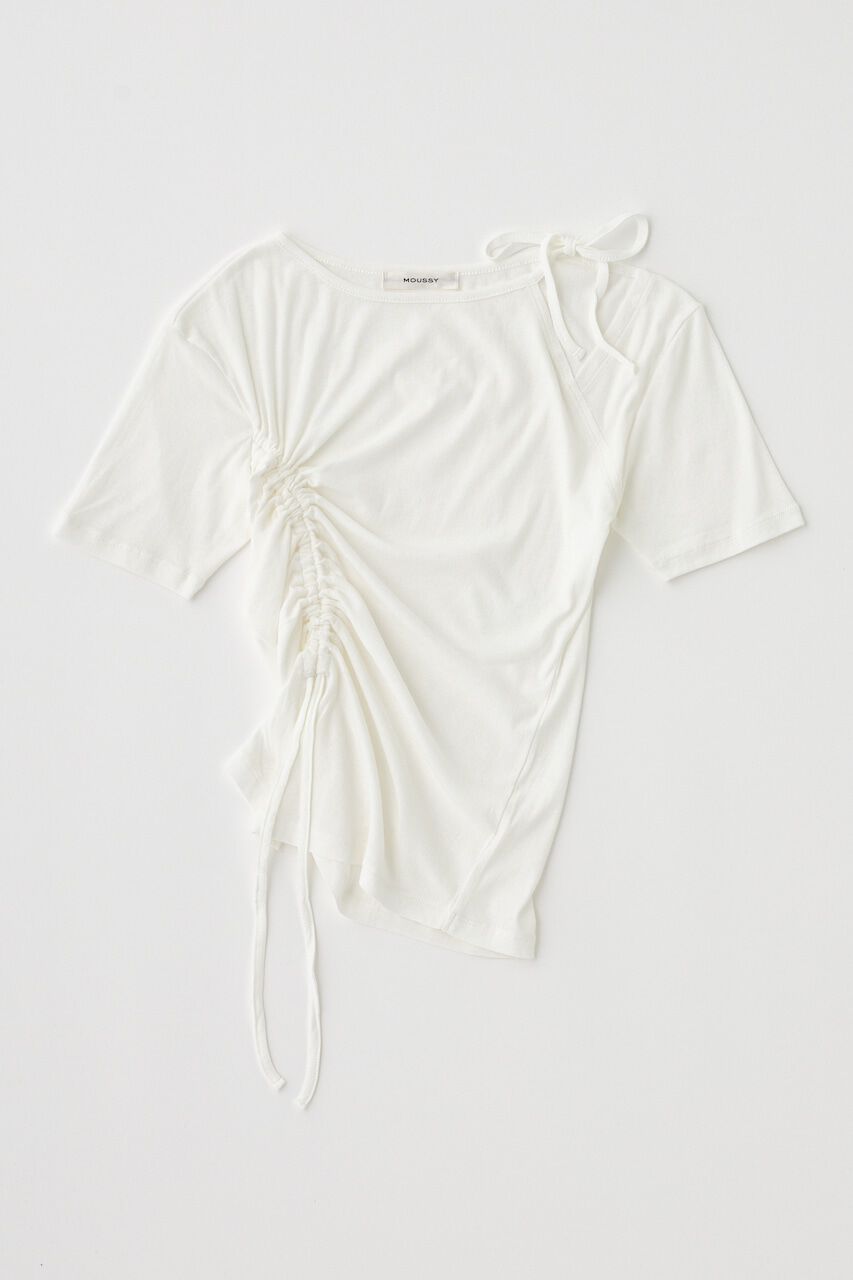 MOUSSY「ONE SHOULDER タイネック TEE」|Tシャツ・カットソー|