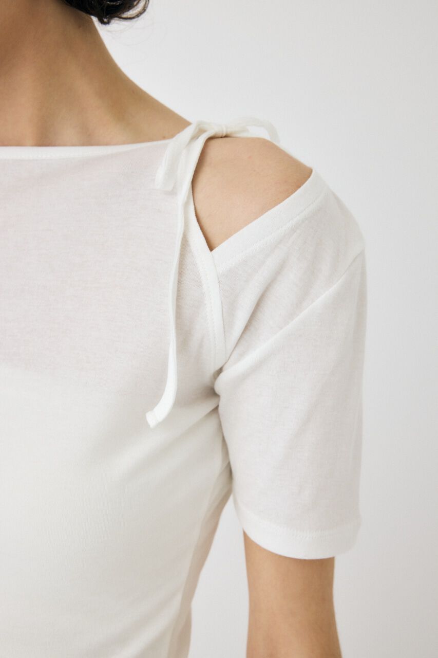 MOUSSY「ONE SHOULDER タイネック TEE」|Tシャツ・カットソー|