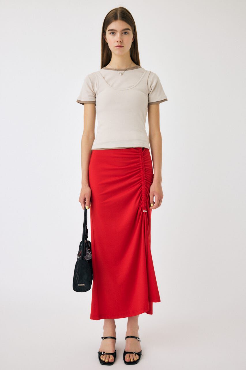 MOUSSY「DRAWSTRING CUT スカート」|スカート|