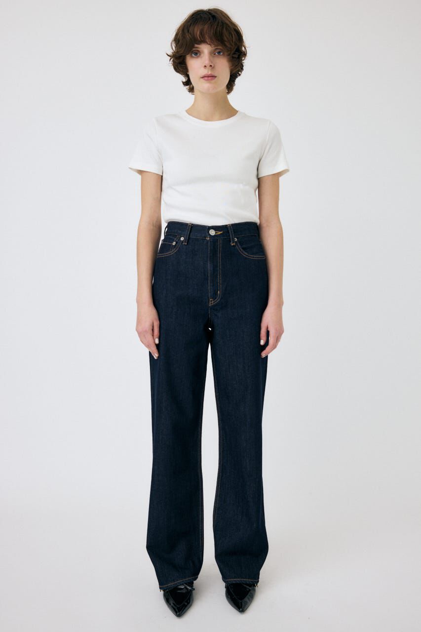 MOUSSY「HIGH WAIST STRAIGHT」|デニム|