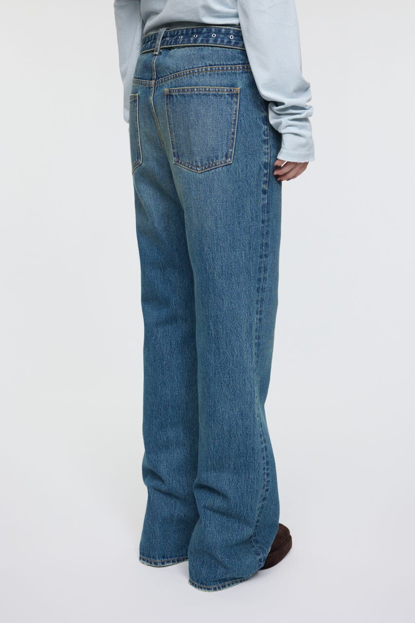 MOUSSY「LOW SLUNG ブーツカットパンツ」|デニム|