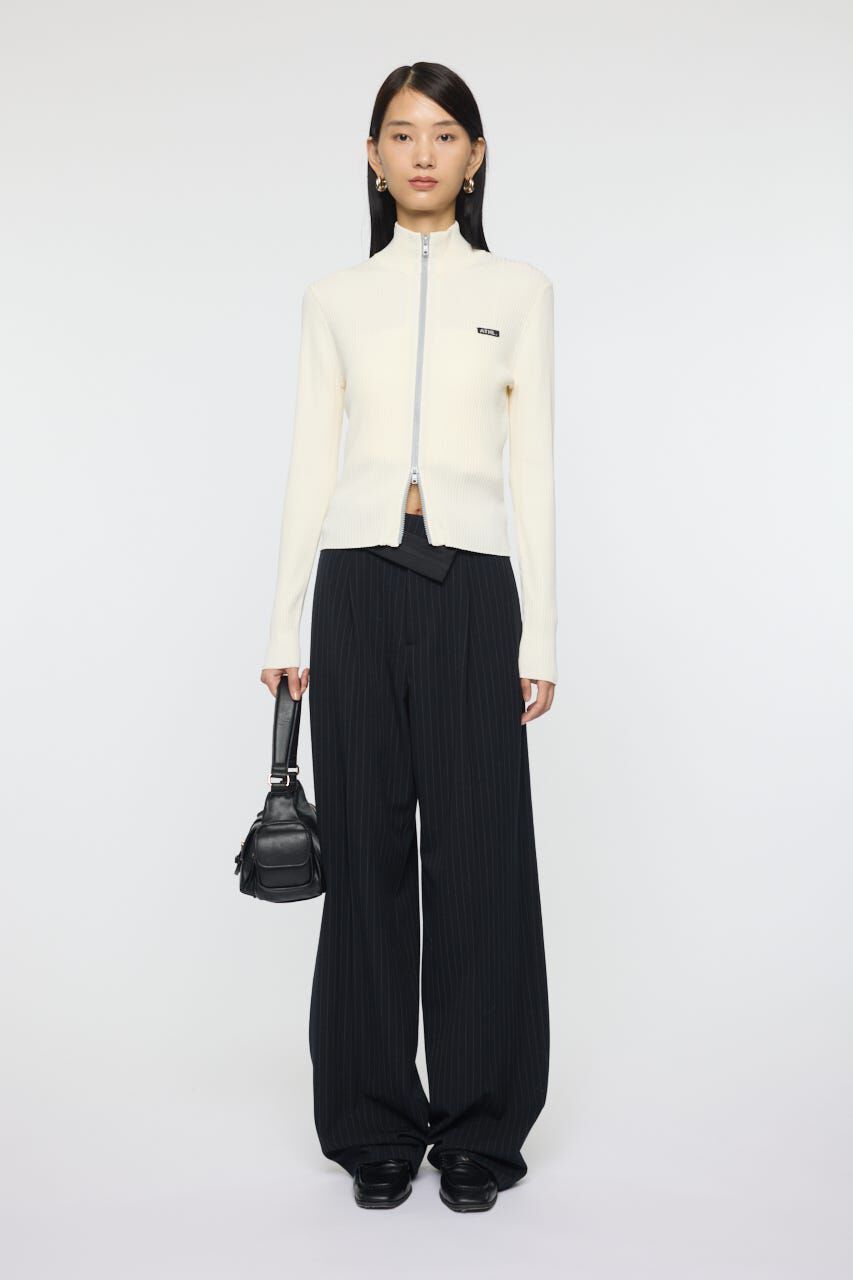 MOUSSY「BI COLOR MIDDLE NECKトップス」|ニット・セーター|