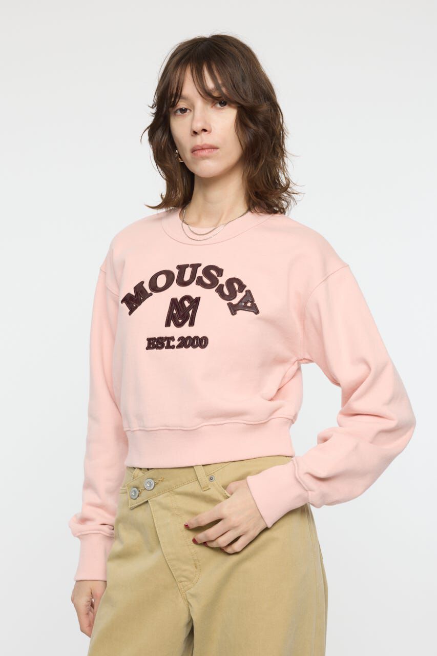 MOUSSY「MOUSSY F/LEATHER PATCH プルオーバー」|パーカー|