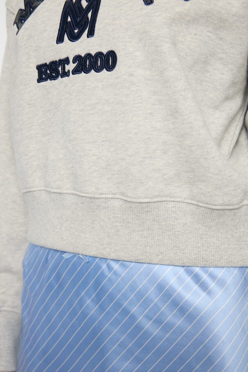 MOUSSY「MOUSSY F/LEATHER PATCH プルオーバー」|パーカー|