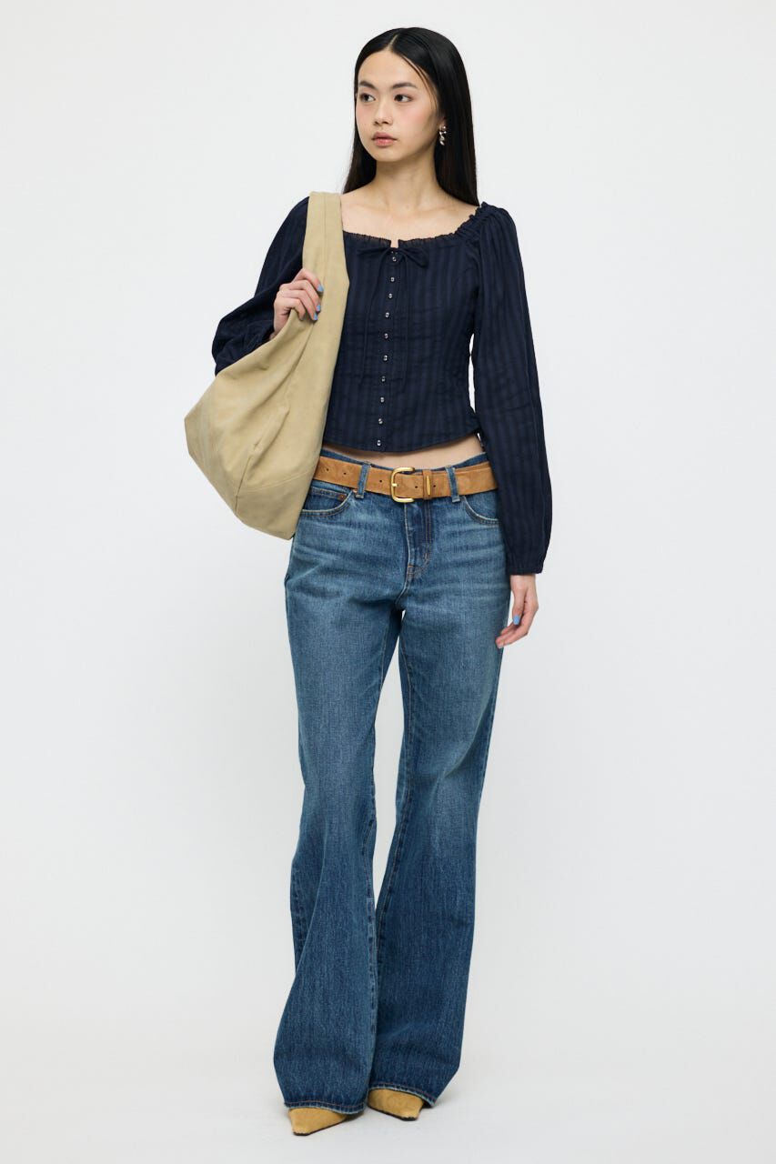 MOUSSY「LACE TRIMMED CORSET ブラウス」|シャツ・ブラウス|