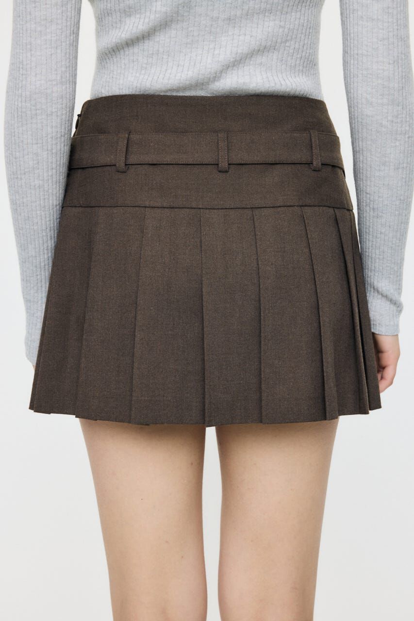 MOUSSY「LOW SLUNG PLEATED MINI スカート」|スカート|