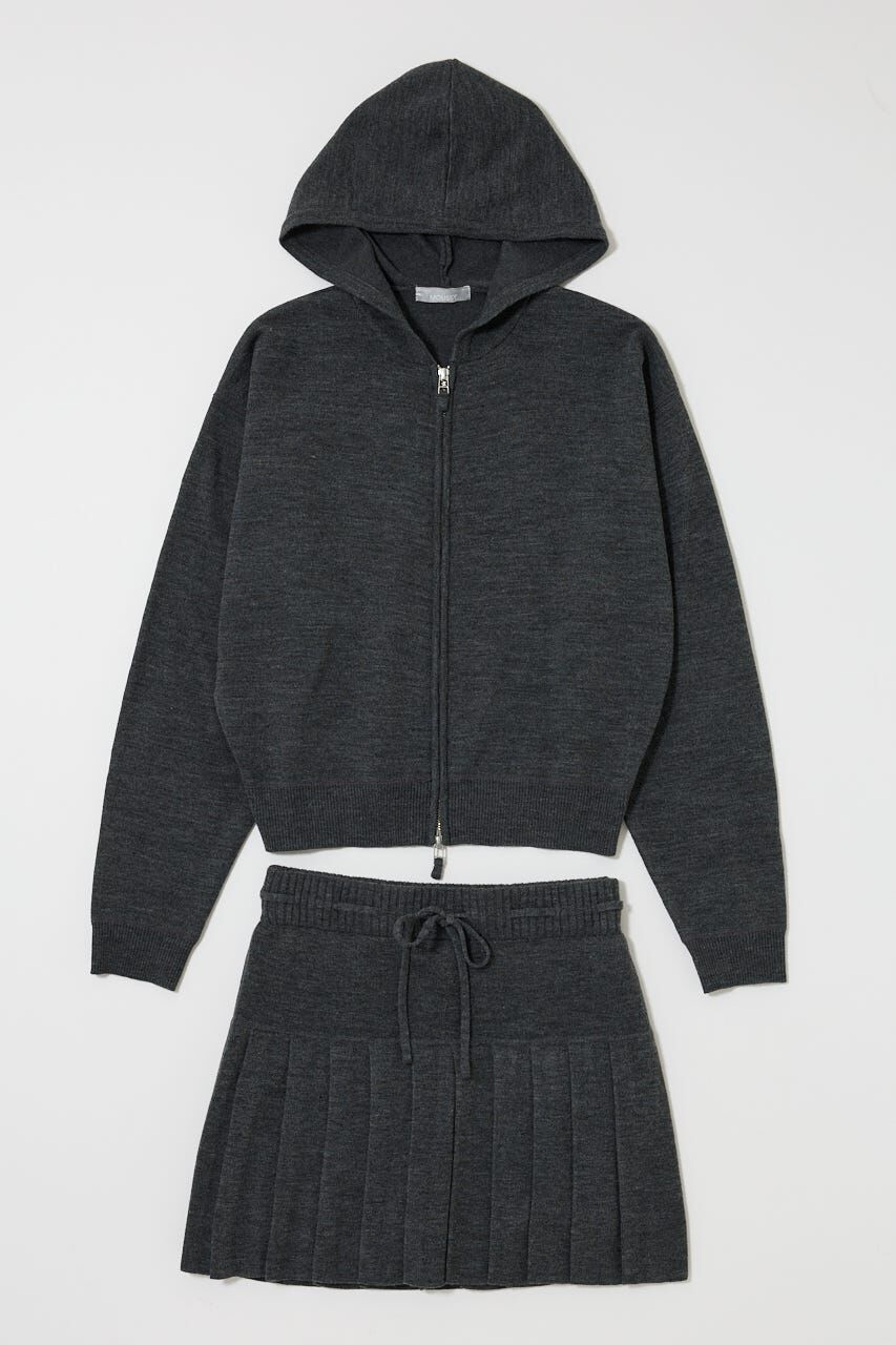 MOUSSY「ZIP UP PARKA & PLEATED ミニスカート」|ワンピース|