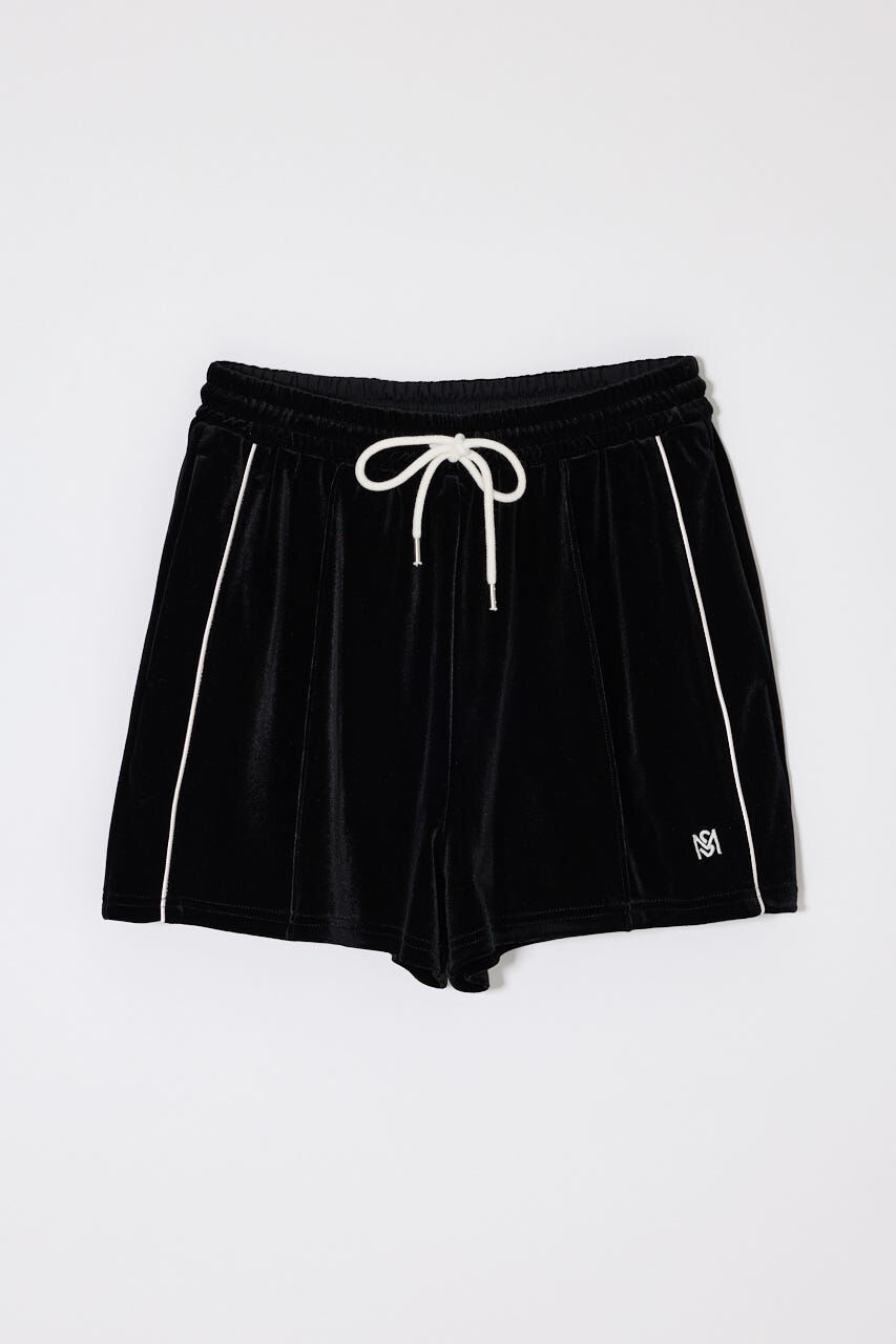 MOUSSY「VELOUR TRACK ショーツ」|その他|BLK
