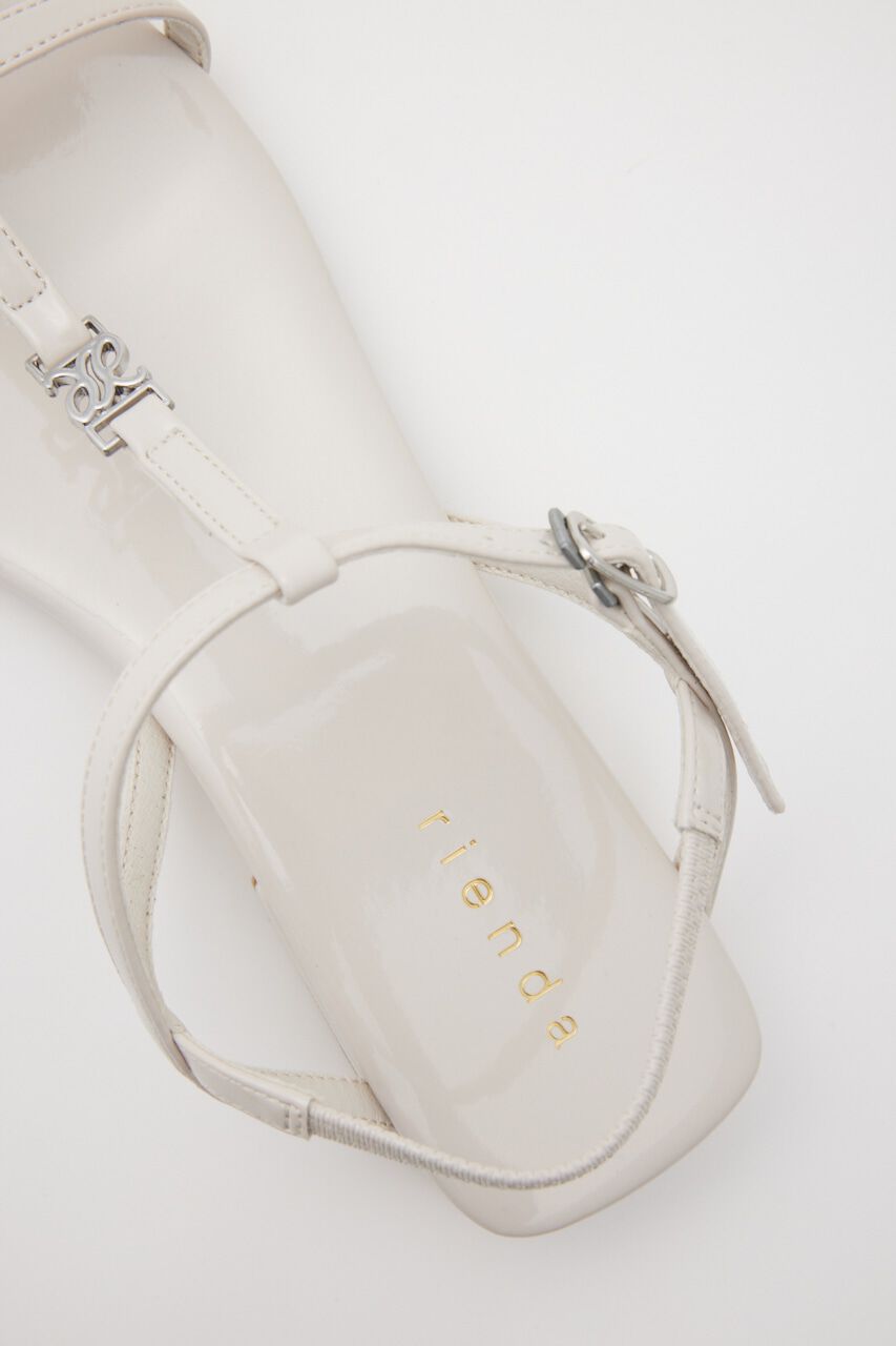 rienda「RRロゴフラットサンダル」|サンダル|