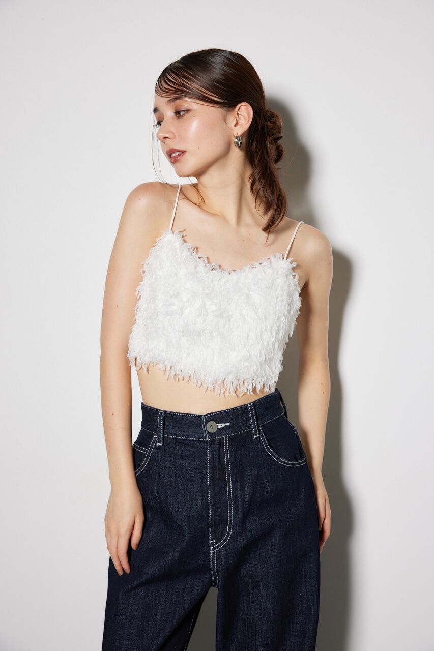 rienda「フェイクフェザービスチェ」|キャミソール|