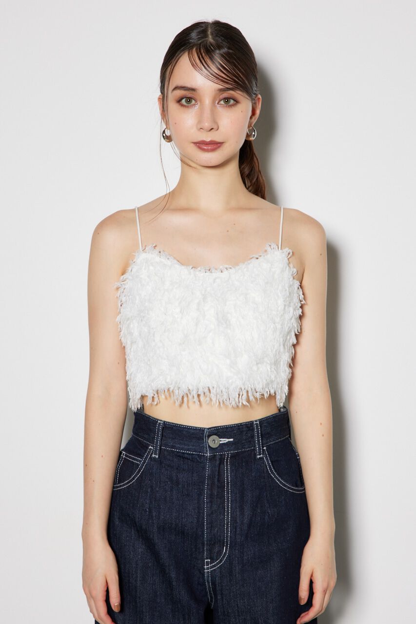 rienda「フェイクフェザービスチェ」|キャミソール|