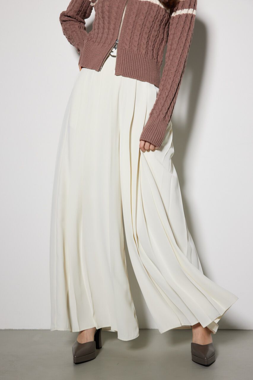 rienda「プリーツデザインワイドパンツ」|その他|