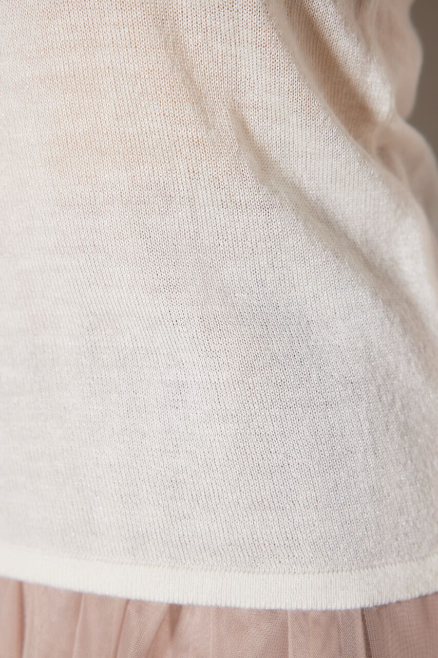 rienda「バックオープンボタンニットトップス」|ニット・セーター|