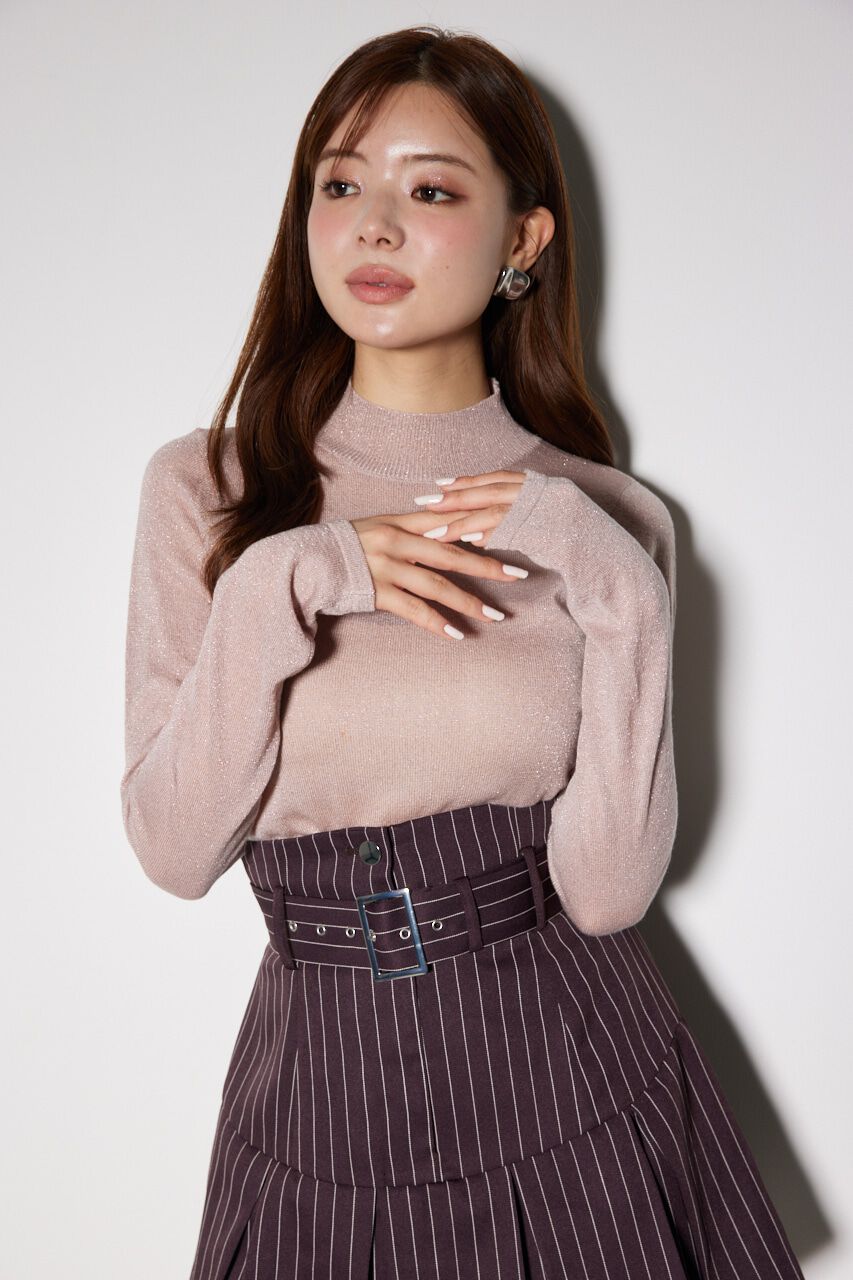 rienda「バックオープンボタンニットトップス」|ニット・セーター|