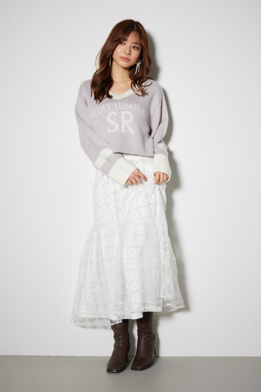 rienda「ユニフォームルーズニットトップス」|ニット・セーター|