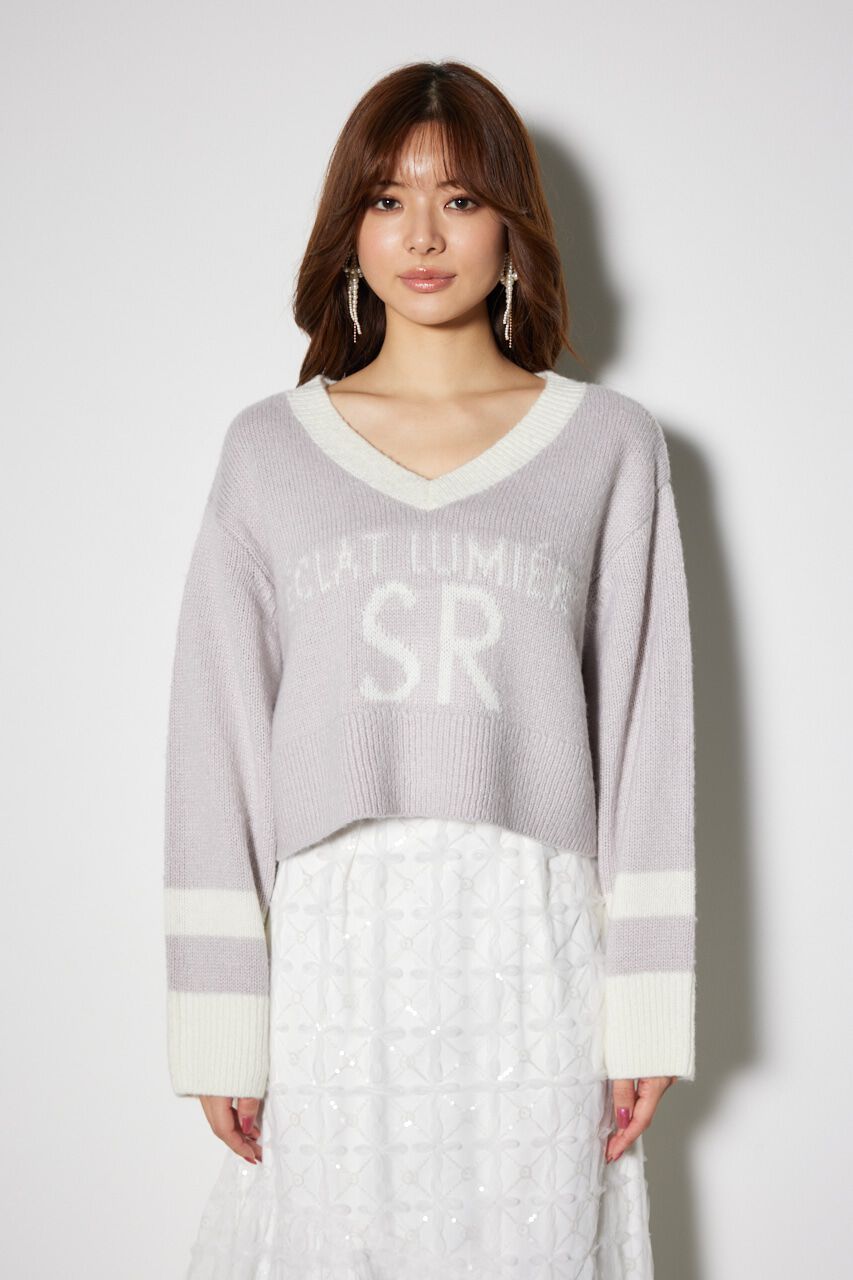 rienda「ユニフォームルーズニットトップス」|ニット・セーター|