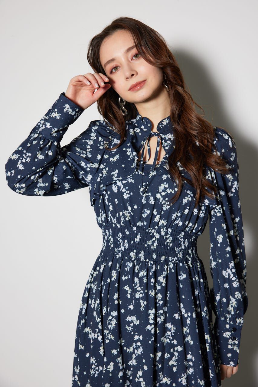 rienda「シャーリングフレアワンピース」|ワンピース|