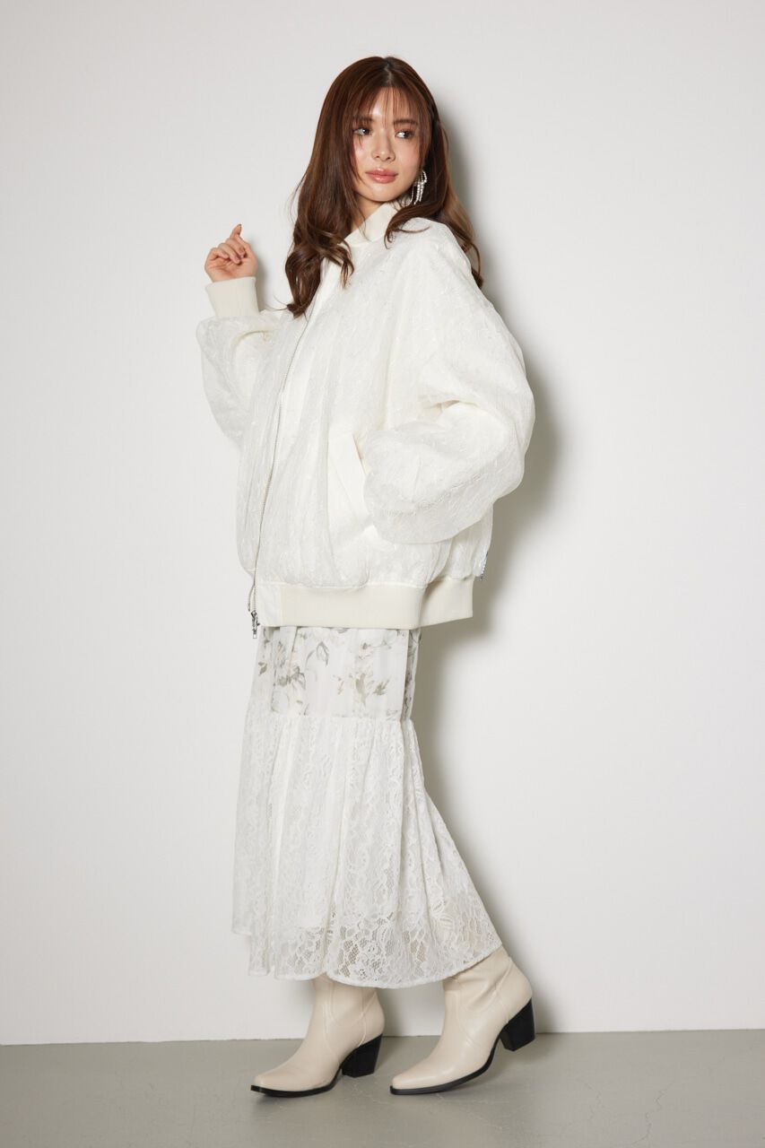 rienda「レースコンビMA-1」|ブルゾン・スタジャン|