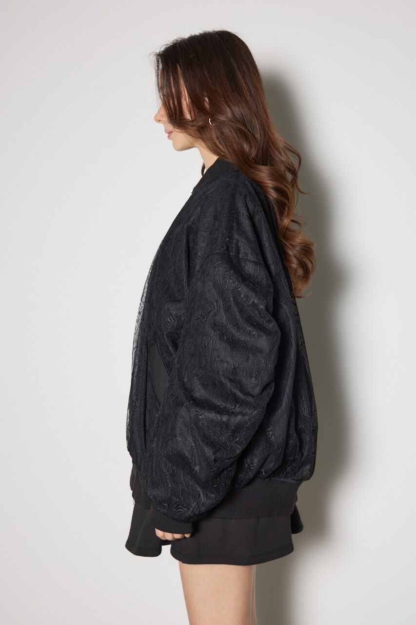 rienda「レースコンビMA-1」|ブルゾン・スタジャン|