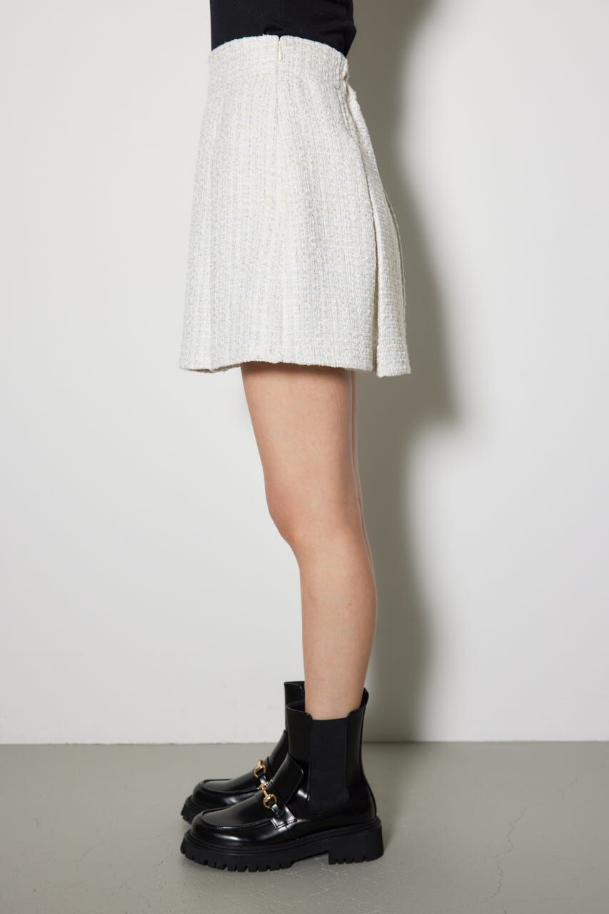 rienda「ハイウエストツイードスコートショートパンツ」|その他|