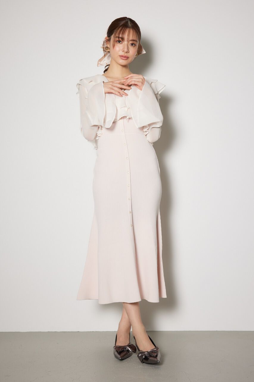 rienda「カーディガンセットニットマーメイドワンピース」|ワンピース|