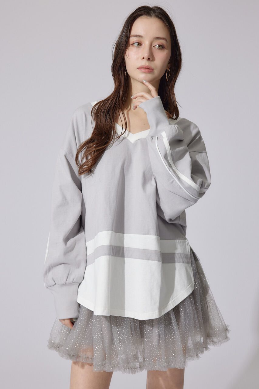 rienda「ユニフォームレディーロンT」|Tシャツ・カットソー|