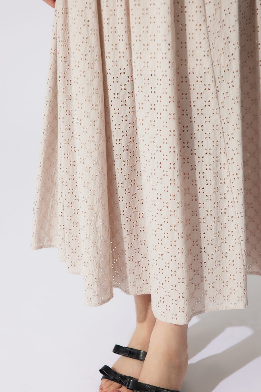 rienda「コットンレースフレアワンピース」|ワンピース|